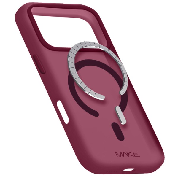 Фото - Чохол для смартфона MAKE Aura Magnet for Apple iPhone 18 Pro Max/17 Pro Max, Burgundy (MCLAM-AI18PM/17PMRD)
