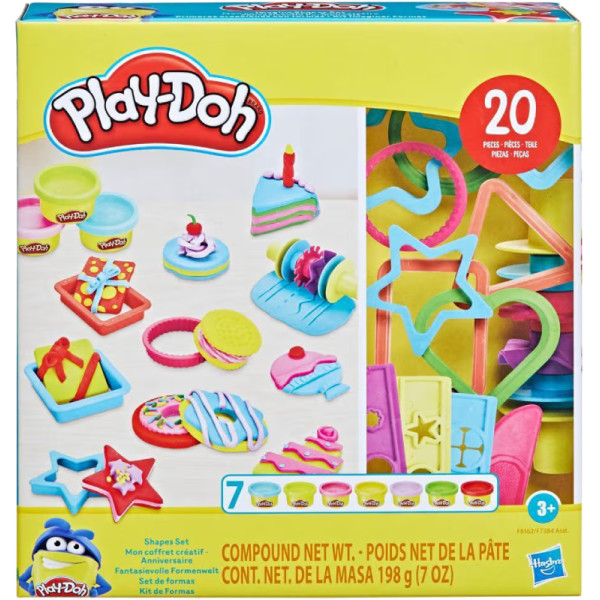 Фото - Набори для ліплення Hasbro Play Doh Креативні колекції IMAGINE SHAPES SET (F7384_F8162)
