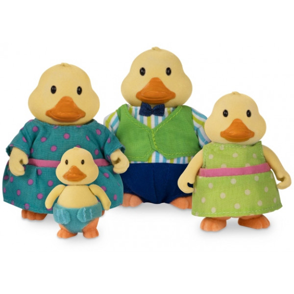 Фото - Колекційні фігурки набір Li'l Woodzeez Сім'я Качок (6259)