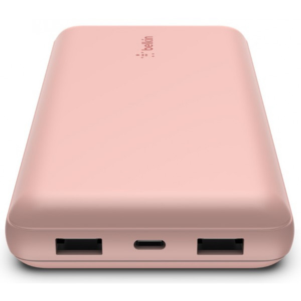 Фото - Батарея мобільна Belkin 20000mAh 15W Dual USB-A USB-C Rose Gold (BPB012BTRG)