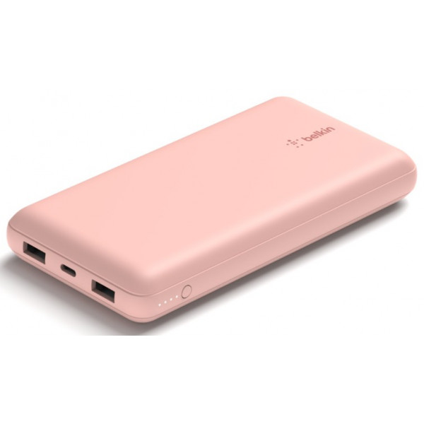 Фото - Батарея мобільна Belkin 20000mAh 15W Dual USB-A USB-C Rose Gold (BPB012BTRG)