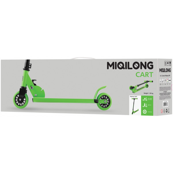 Фото - Двоколісний самокат Miqilong Cart Зелений (Cart-100-Green)