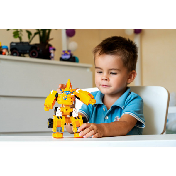 Фото - Пластиковый конструктор Super Wings Small Blocks 2-in-1 Buildable Transforming Vehicle Donnie Донни (EU385007)
