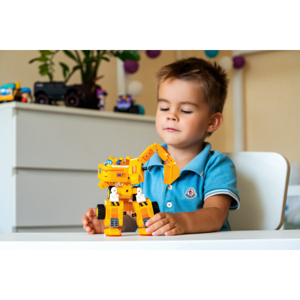 Фото - Пластиковый конструктор Super Wings Small Blocks 2-in-1 Buildable Transforming Vehicle Donnie Донни (EU385007)