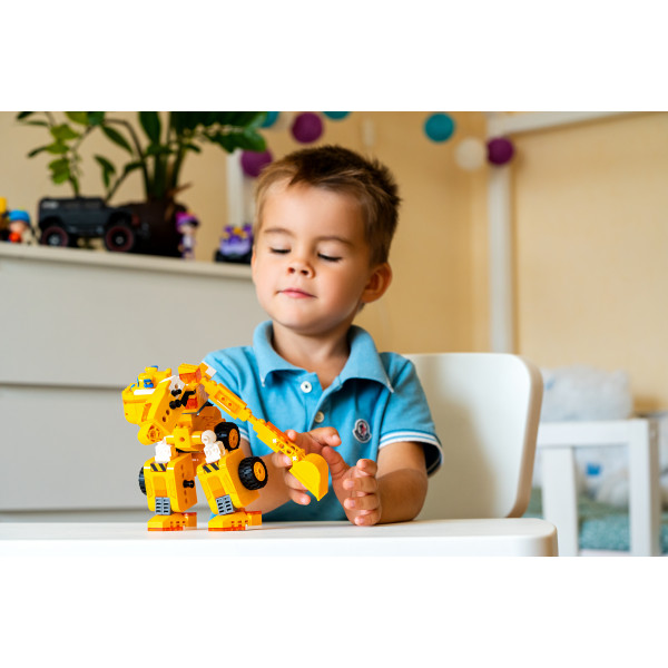 Фото - Пластиковый конструктор Super Wings Small Blocks 2-in-1 Buildable Transforming Vehicle Donnie Донни (EU385007)