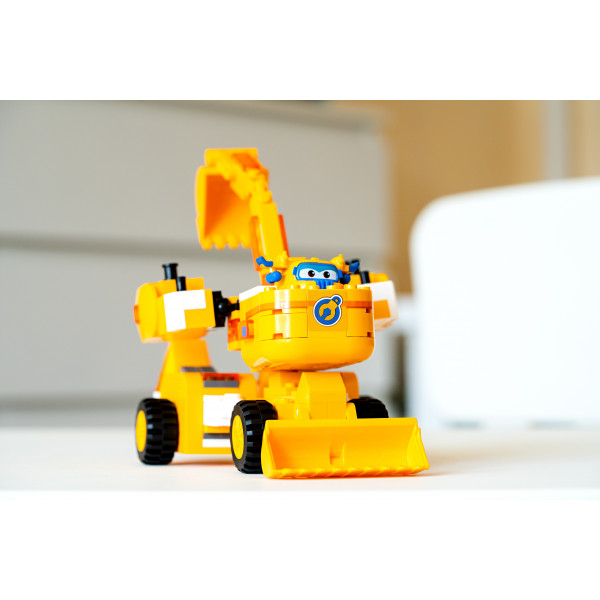 Фото - Пластиковый конструктор Super Wings Small Blocks 2-in-1 Buildable Transforming Vehicle Donnie Донни (EU385007)