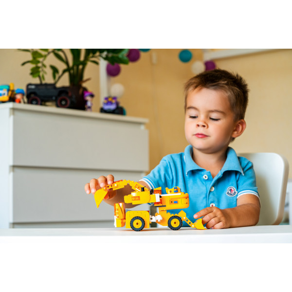 Фото - Пластиковый конструктор Super Wings Small Blocks 2-in-1 Buildable Transforming Vehicle Donnie Донни (EU385007)