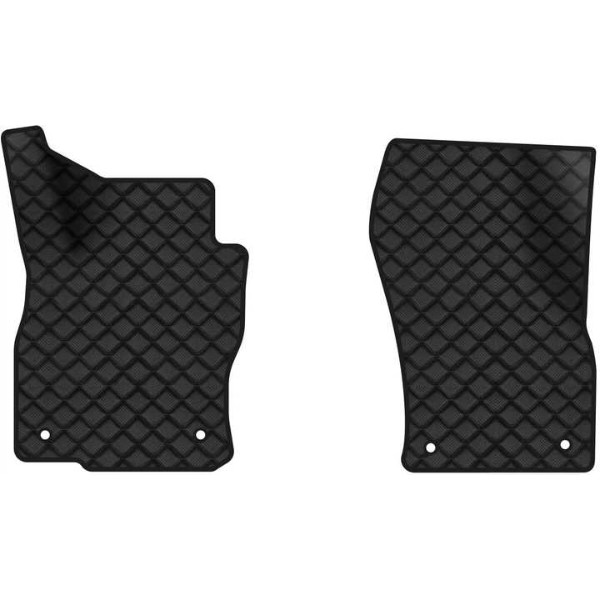 Фото - Коврики из экокожи в салон авто передние EVAtech для Superb (B8) Skoda 2015-2024 3 поколение Liftback EU (SK3279AM2AV4BBB)