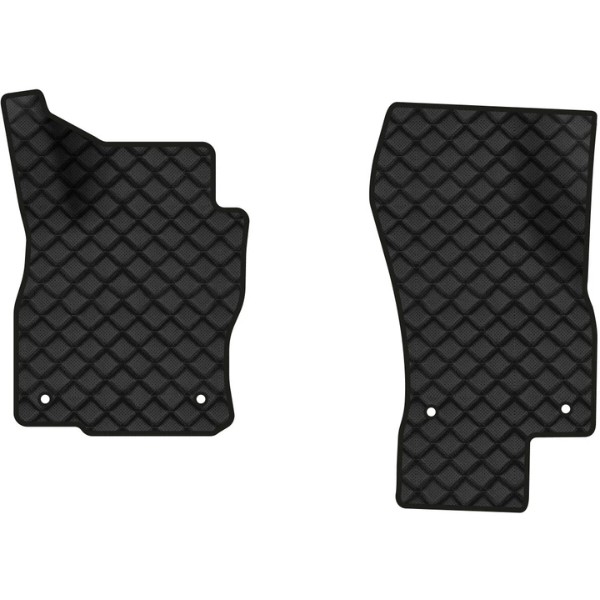 Фото - Коврики из экокожи в салон авто передние EVAtech для Superb (B8) Skoda 2015-2024 3 поколение Liftback EU (SK3279ALH2AV4BBB)