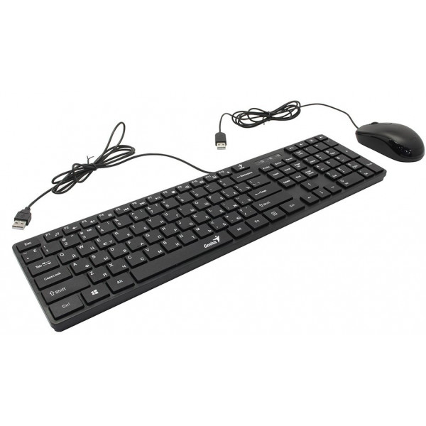 Фото - Клавіатура+миша Genius C-126 SlimStar USB Black Ukr
