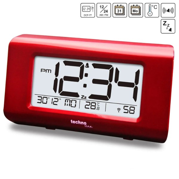 Фото - Настільний годинник Technoline WT197 Red