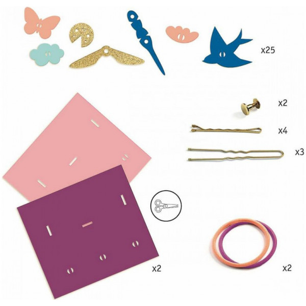 Фото - Набір для виготовлення прикрас Djeco аксесуари для волосся (DJ09498)