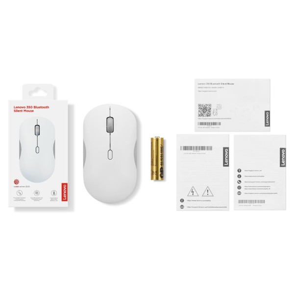 Фото - Миша бездротова Lenovo 350 Bluetooth Silent Mouse (GY51S61907) Cloud Grey
