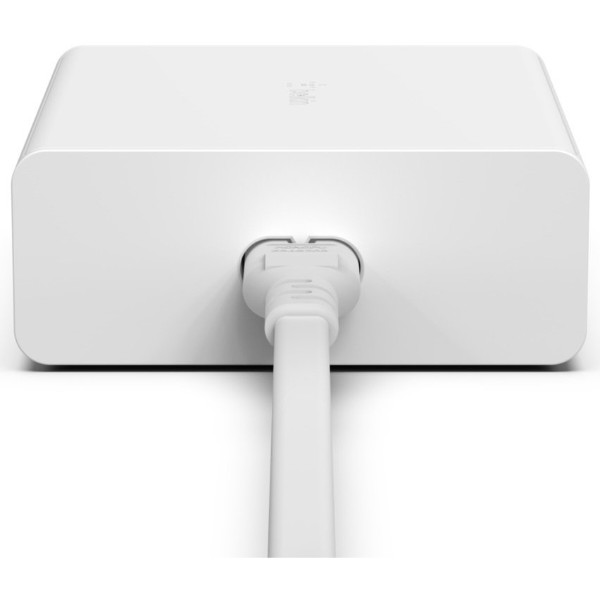 Фото - Мережевий зарядний пристрій Belkin 108Вт 2хUSB-С GAN PD PPS/2хUSB-A 
White (WCH010VFWH)