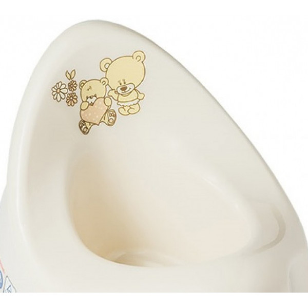 Фото - Горшок детский Tega Baby Мишки с антискользящей резиной Бежевый (MS-013-119)
