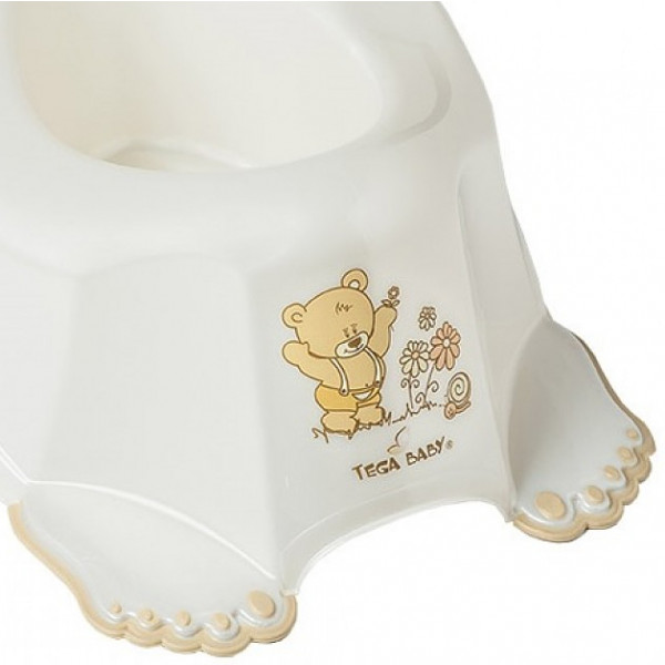 Фото - Горщик дитячий Tega Baby Ведмедики з антиковзаючою гумою Біла Перлина (MS-013-118)