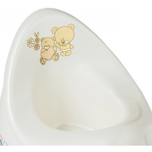 Фото - Горщик дитячий Tega Baby Ведмедики з антиковзаючою гумою Біла Перлина (MS-013-118)