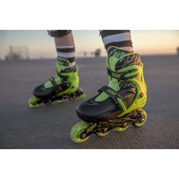 Фото - Ролики Neon Combo Skates Салатовий (Розмір 34-37)(NT10G4)
