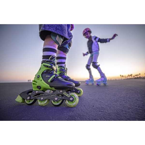 Фото - Ролики Neon Combo Skates Салатовий (Розмір 34-37)(NT10G4)