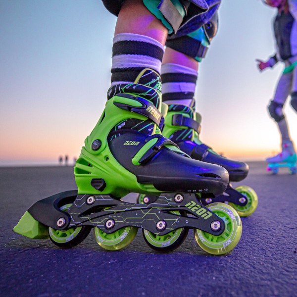Фото - Ролики Neon Combo Skates Салатовий (Розмір 34-37)(NT10G4)