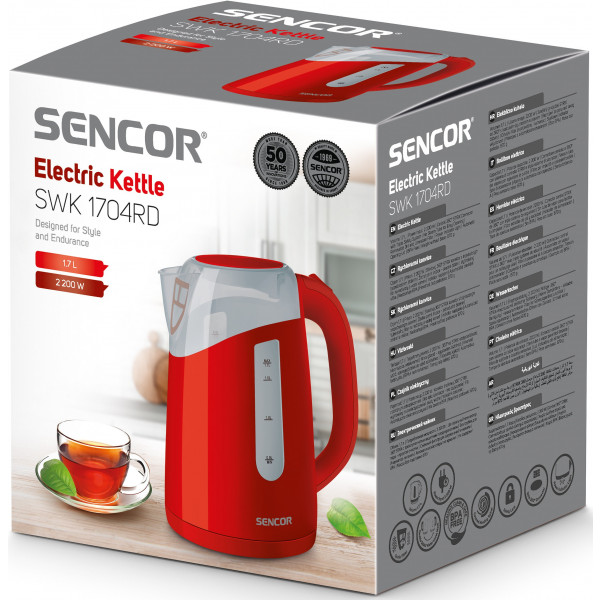 Фото - Электрический чайник Sencor SWK 1704RD