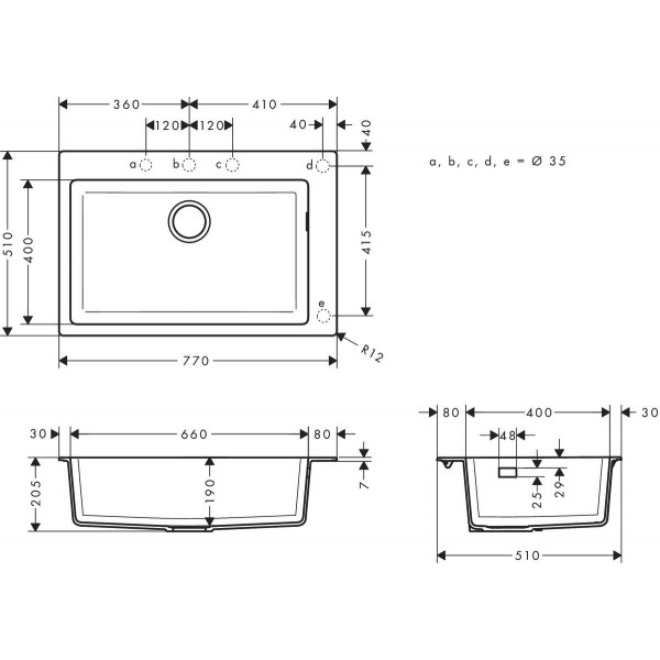 Фото - Мийка кухонна Hansgrohe S51 S510-F660 (43313170)