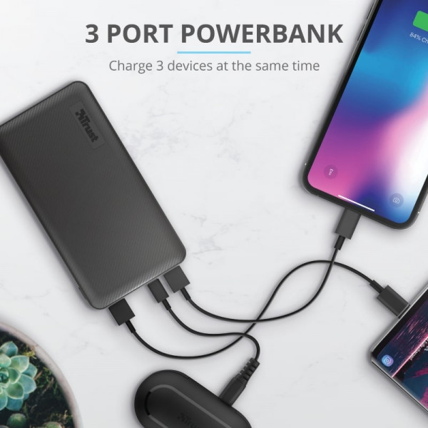 Фото - Батарея мобільна Trust Primo 5000 mAh Black (23596)