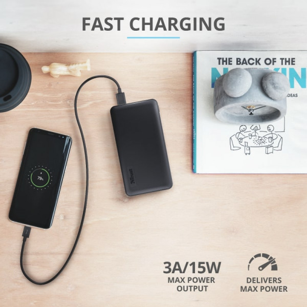 Фото - Батарея мобільна Trust Primo 5000 mAh Black (23596)