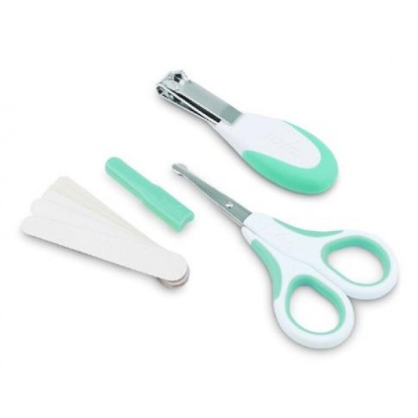 Фото - Набір дитячого манікюрного приладдя Nuvita безпечні ножиці з акс. зелений (NV1138COOLGREEN) Фото - Набір дитячого манікюрного приладдя Nuvita безпечні ножиці з акс. зелений (NV1138COOLGREEN)