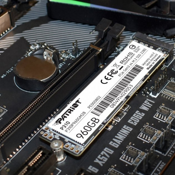 Фото - SSD-накопичувач внутрішній Patriot M.2 960GB PCIe 3.0 P310 (P310P960GM28)