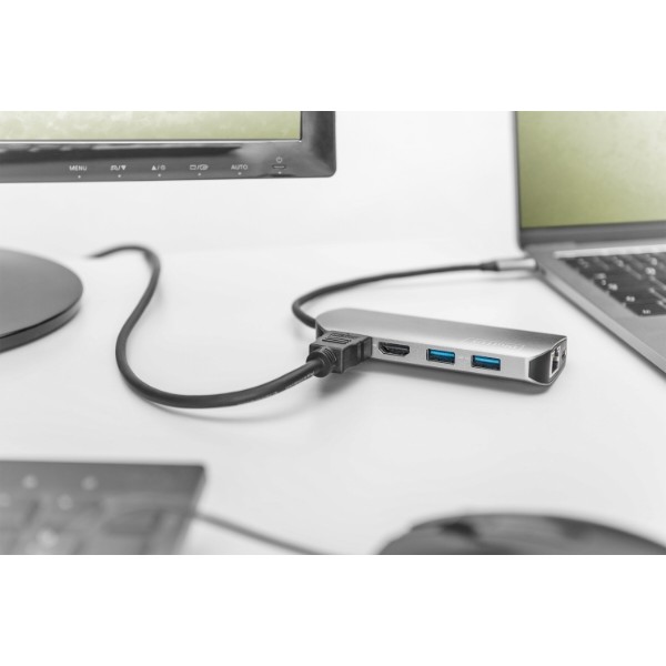 Фото - Хаб USB Digitus USB-C 8 Port (DA-70884)