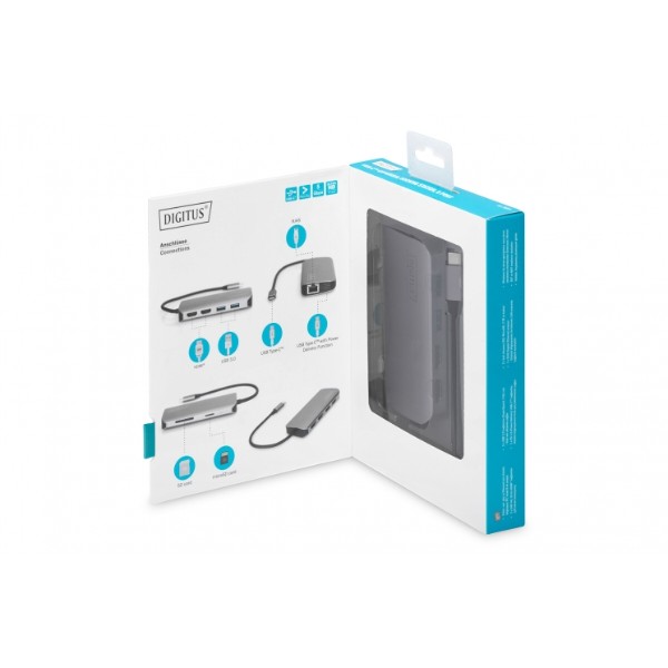 Фото - Хаб USB Digitus USB-C 8 Port (DA-70884)