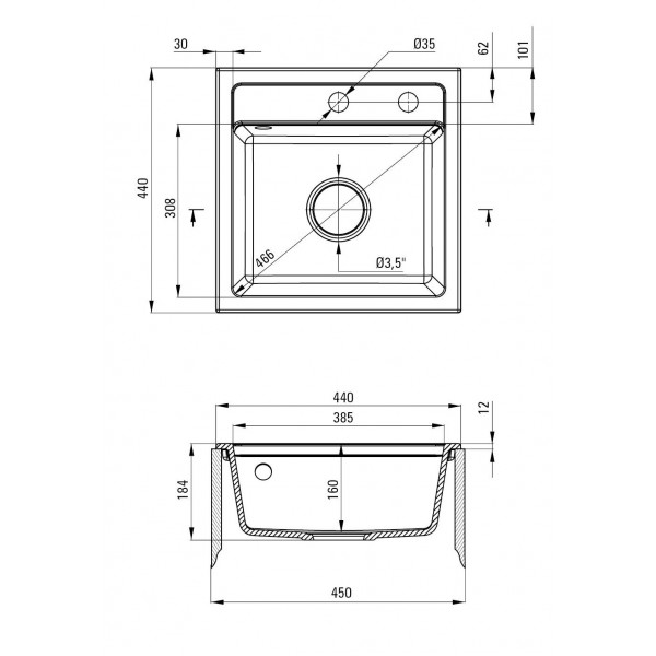 Фото - Мийка кухонна Deante Zorba (ZQZ_7103)