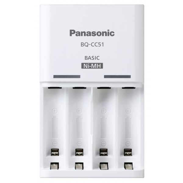 Фото - З/устройство для аккумуляторов AA/AAA Panasonic Basic Charger+ Eneloop 4AA 1900 mAh(K-KJ51MCD40E)