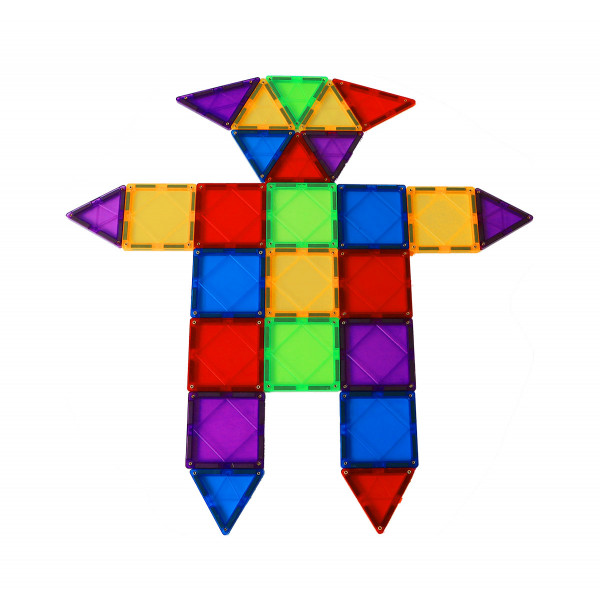 Фото - Магнітний конструктор Magkiss Плитки 70 ел. (MPL-70)