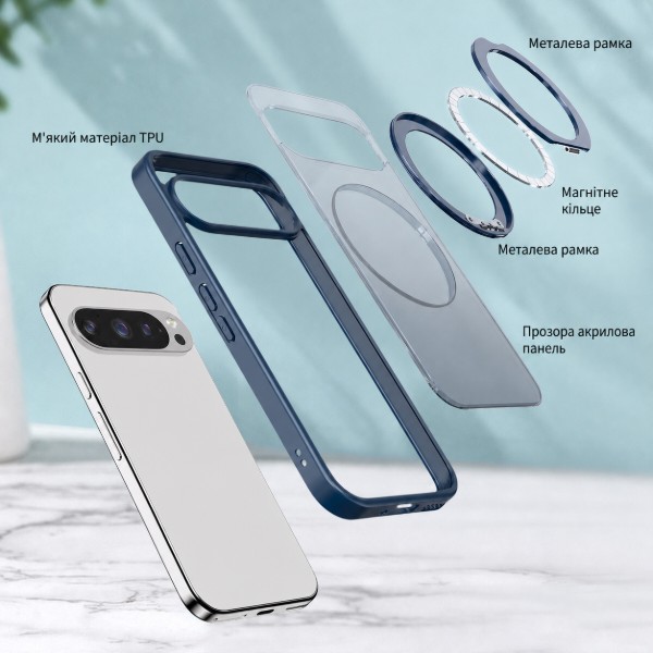 Фото - Чохол для смартфона BeCover Aura Fold for Google Pixel 9 Pro XL / 10 Pro XL Blue (715670)