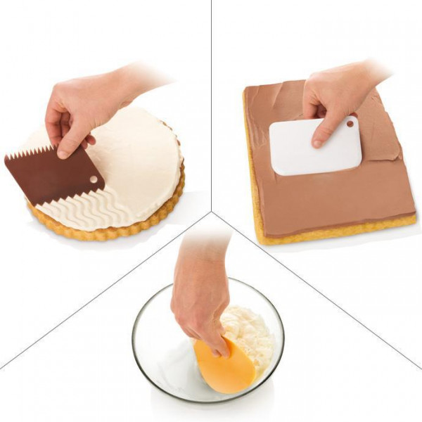 Фото - Шкребок для тіста tescoma 630300 Delicia набор 3 шт.