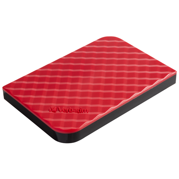 Фото - Жорсткий диск зовнішній Verbatim External 1TB USB 3.0 Red (53203)