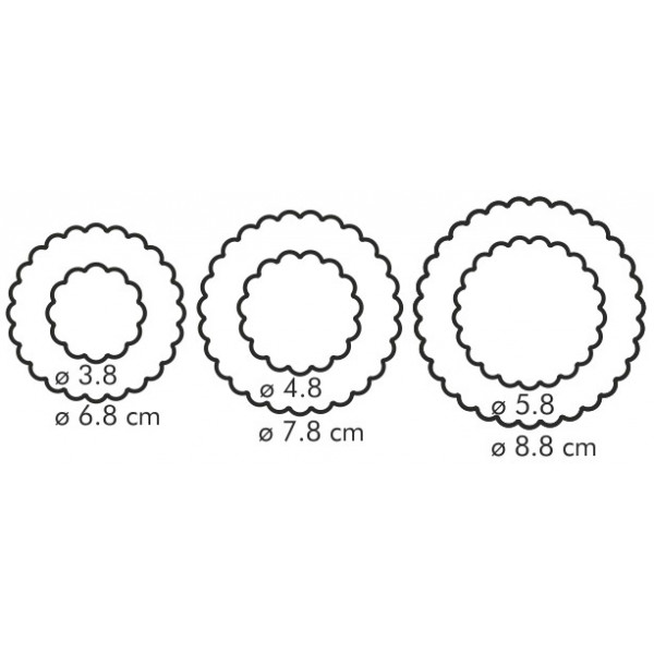 Фото - Набор форм для печенья Tescoma 630861 Цветы Delicia