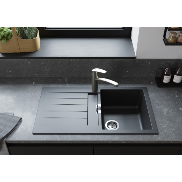 Фото - Мийка кухонна Hansgrohe S520-F345 Чорний Графіт (43356170)