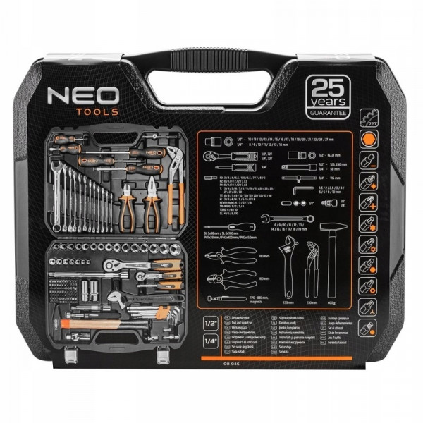 Фото - Набор инструментов Neo Tools 08-945 143 шт. в кейсе
