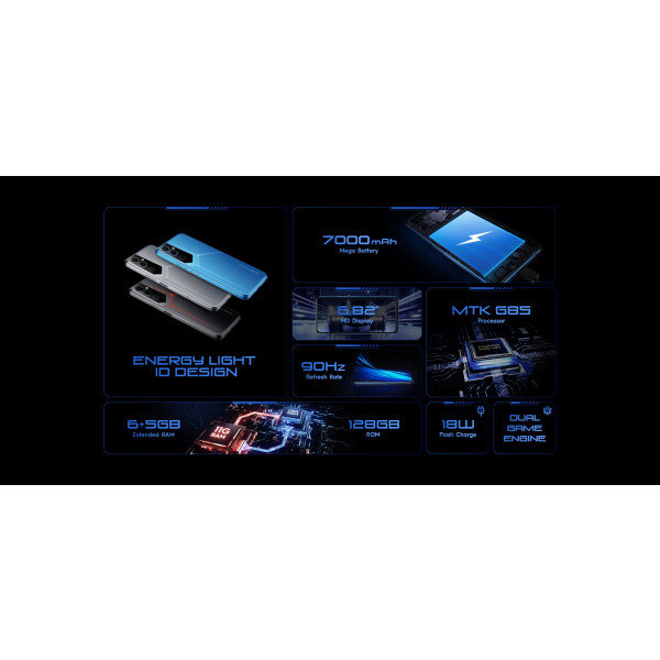 Фото - Смартфон Tecno Pova Neo-2 4/64Gb Cyber Blue (LG6n)