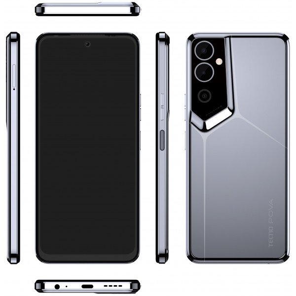 Фото - Смартфон Tecno Pova Neo-2 4/64Gb Uranolith Grey (LG6n)