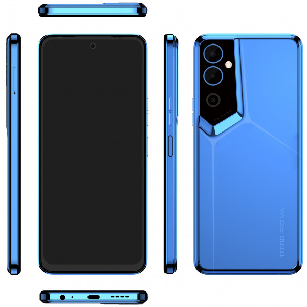 Фото - Смартфон Tecno Pova Neo-2 4/64Gb Cyber Blue (LG6n)