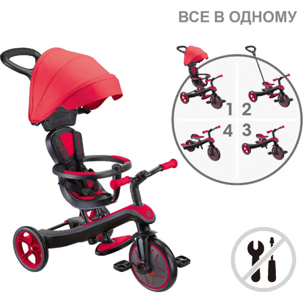 Фото - Трёхколёсный велосипед Globber EXPLORER TRIKE (634-102)