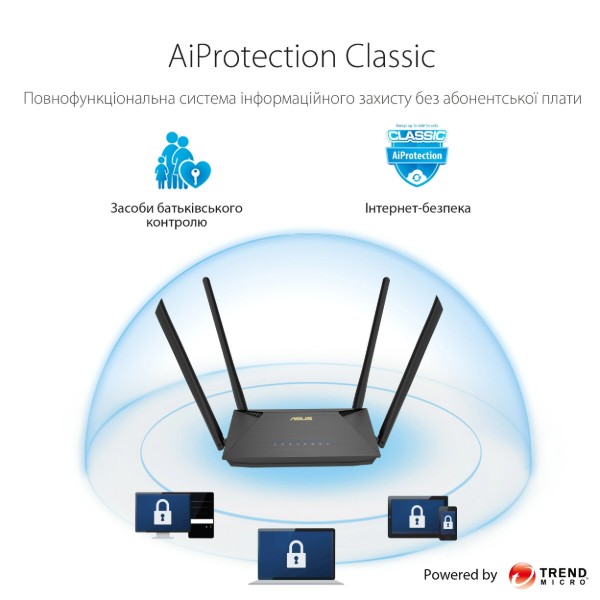 Фото - Маршрутизатор интернет WiFi6 Asus RT-AX1800U