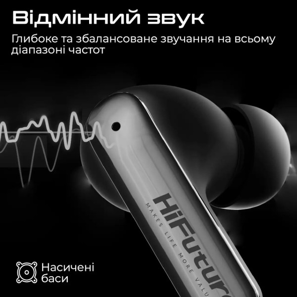 Фото - Навушники вкладиші бездротові TWS HiFuture sonicair.black