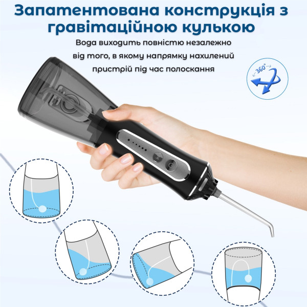 Фото - Іригатор H2OFloss HF-P11 Black