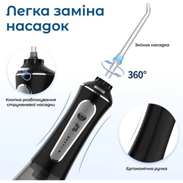 Фото - Іригатор H2OFloss HF-P11 Black