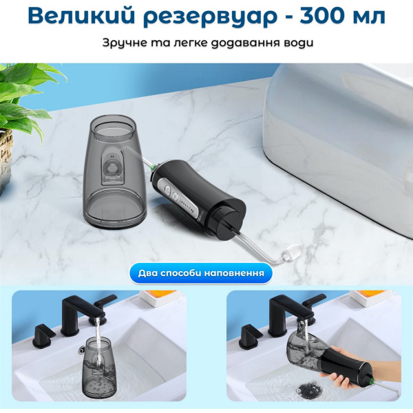 Фото - Іригатор H2OFloss HF-P11 Black